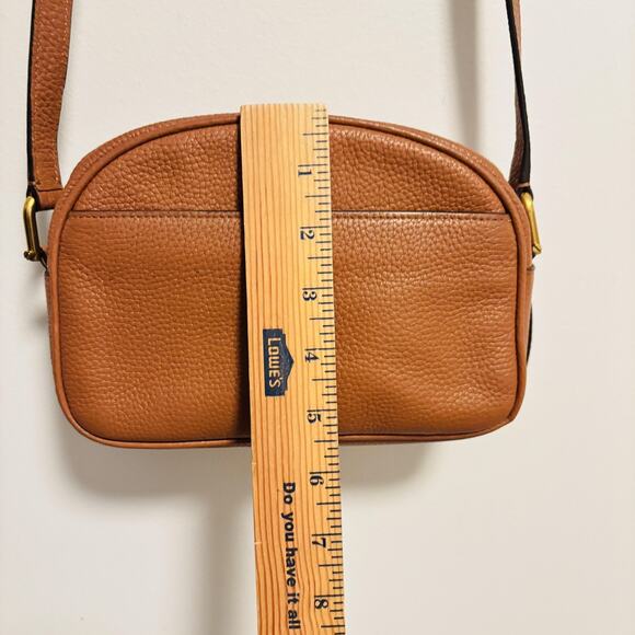 J Crew Bag Womens One Size Brown Pebbled Leather Crossbody Purse Monogram - Picture 11 of 12